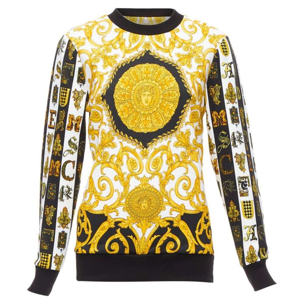 Versace Mixed Archive Barocco Crew Sweater